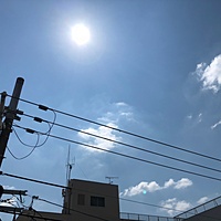 鍼灸予約 7月24日(火) 晴れ 最高気温38℃(京都の鍼灸院　泰楽)サムネイル